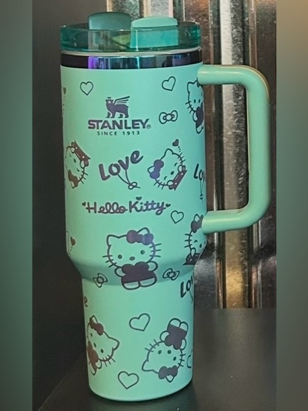Stanley Turquoise & Rainbow Chrome, Hello Kitty 40oz - New in Box